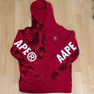 AAPE Red Camo Men's Hoodie